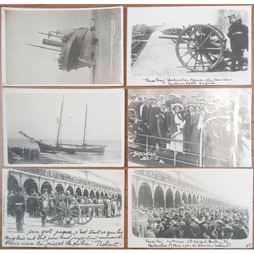 195 - SPECIAL EVENTS COMMEMORATED ON REAL PHOTO & MEZZOTINT PPCs: An interesting group of cards recording ... 