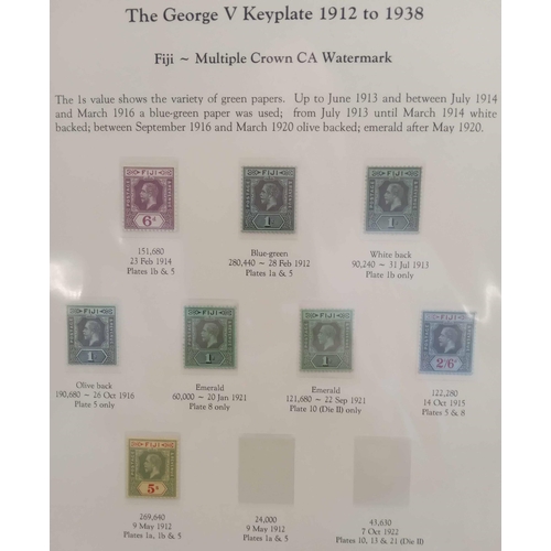 24 - 1912-38 THE KGV EXHIBITION COLLECTION: Mint collection of KGV issues on leaves arranged by country. ... 