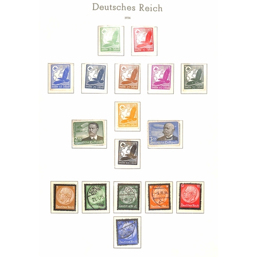 420 - THIRD REICH: Lighthouse printed, hingeless album for 1933-45 period. Many better mint or used ranges... 