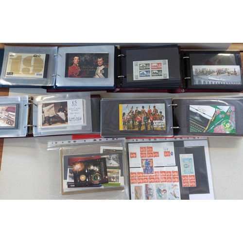 175 - MINI SHEETS & PRESTIGE BOOKLETS: A box containing 5 albums housing a collection of 1999-2016 minishe... 