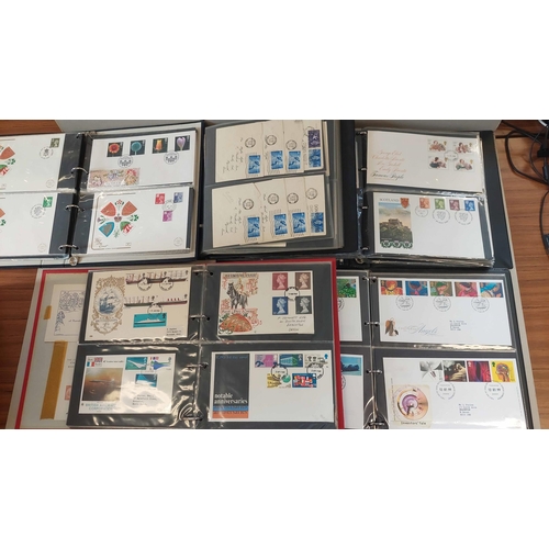 220 - KGVI/QEII FDCs & PRESENTATION PACKS: Two cartons holding 8 large cover albums with the mainly post 1... 