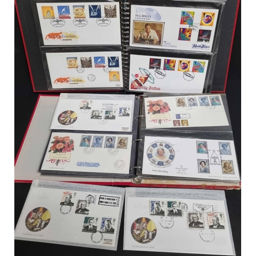 224 - 1990-1995 RANGE: Diverse range of Royal Mail FDCs and officials with a variety of cancels and slogan... 