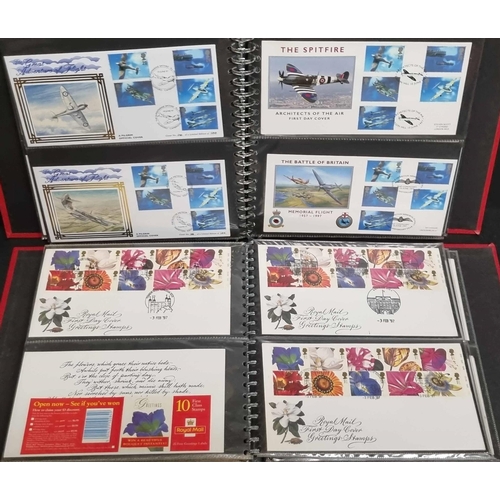 227 - 1996/1997 FDC ALBUMS: Carton of Royal Mail and official FDCs in 7 albums. Many cancel and manufactur... 