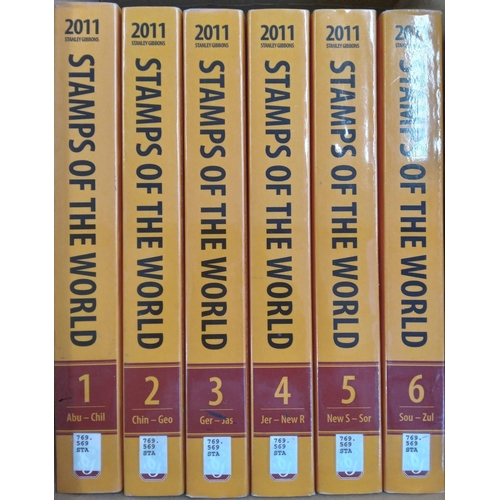 288 - SG STAMPS OF THE WORLD 2011: A box containing 6 volumes. Ex-libris but in excellent condition.