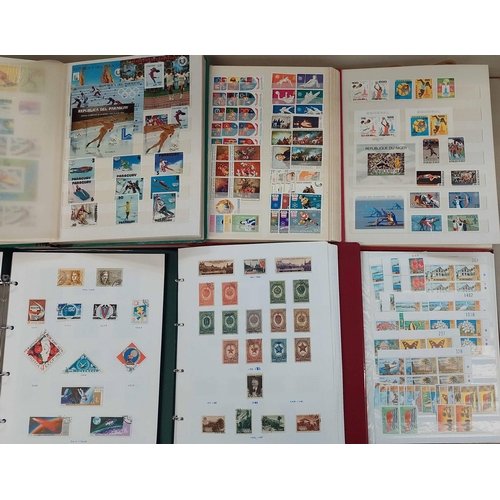 33 - RUSSIA, EASTERN EUROPE & SPORTS THEMATICS: Carton housing seven albums/stock books with various mode... 