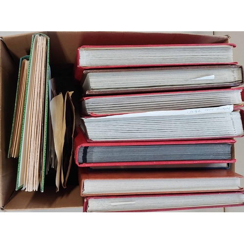 35 - WORLDWIDE MINT & USED COLLECTIONS: Carton housing 11 stockbooks with mainly used collections from a ... 