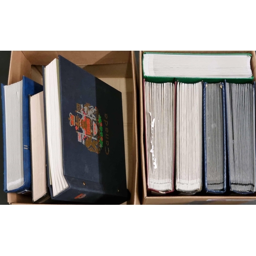 49 - QV-QEII COLLECTION: Two cartons containing mostly well-filled stockbooks of New Zealand, Australia (... 