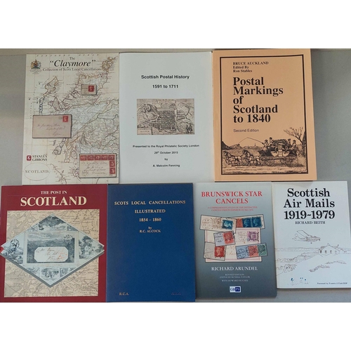 541 - POSTAL HISTORY: A small selection inc. Postal Markings of Scotland to 1840 2nd ed. by Auckland (1995... 