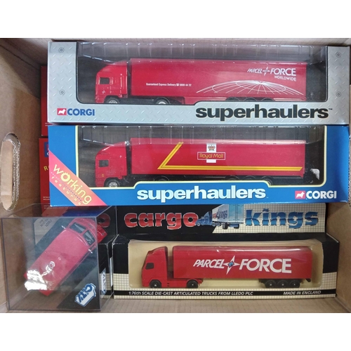 92 - POST OFFICE VEHICLE MODELS: Four large cartons housing a collection of 71 Corgi, Matchbox, Dinky, Ro... 