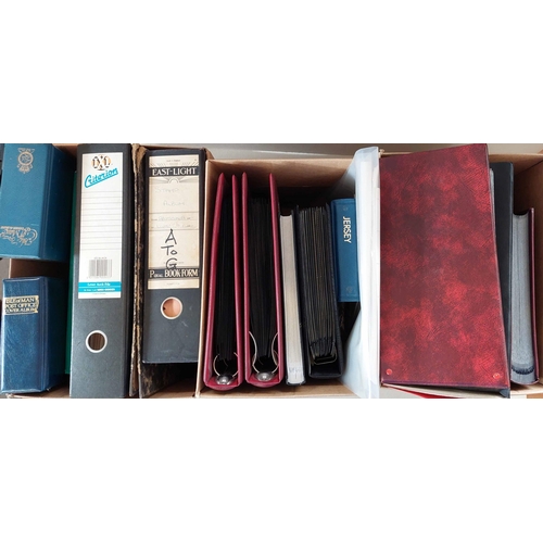 11 - WORLDWIDE MISCELLANY: Three cartons with an accumulation  inc. 3 binders of used Worldwide issues, 2... 