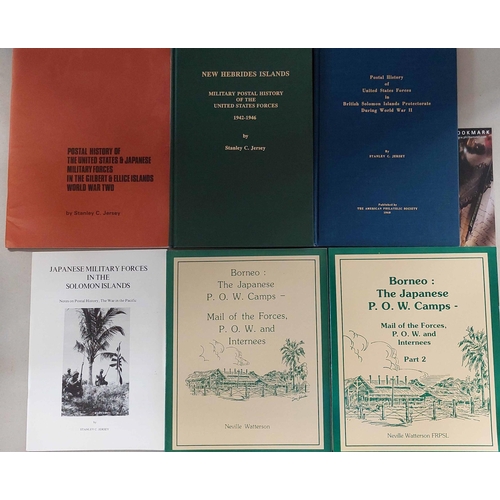 402 - ** WW2 PACIFIC ISLANDS: A small group of books on military bases and occupation inc. 'New Hebrides I... 