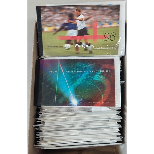 188 - 1996-99 PRESTIGE BOOKLET ACCUMULATION: Small box holding many virtually complete prestige booklets w... 