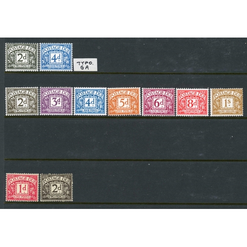 1341 - KGV-QEII WITH CONTROLS: A mint mainly unmounted collection of postage dues on 4 sides of stockpages ... 