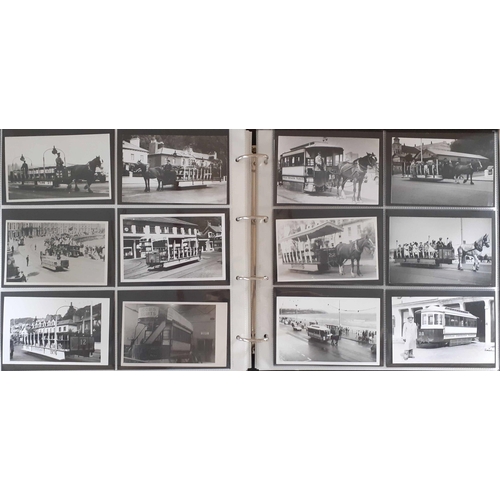 143 - ISLE OF MAN, SNAEFELL MOUNTAIN RAILWAY ETC: An extensive collection in a 6-up album of 1920s (some e... 