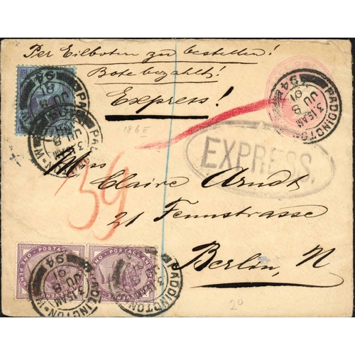 1497 - QV & KEVII GROUP, PLUS SUNLIGHT SOAP '1d LILAC' ADVERT; Range with 1874 ½d PC to Salop with scarce L... 