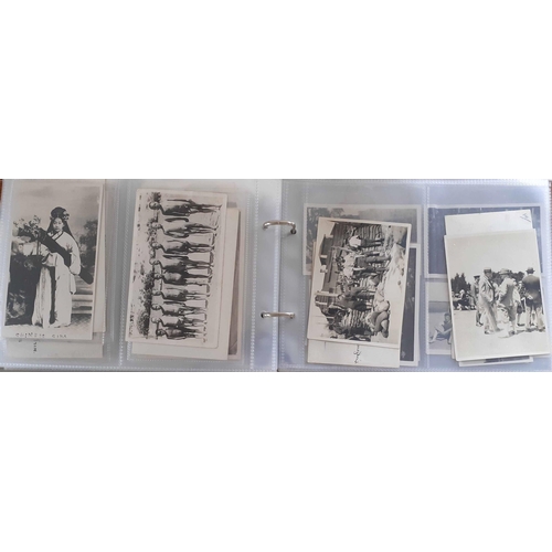 155 - A SOLDIER'S COLLECTION - SUDAN/ASIA: B&W real photo cards (78) 1920s-1930s, apparently collected by ... 