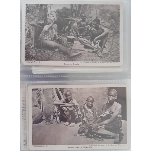 155 - A SOLDIER'S COLLECTION - SUDAN/ASIA: B&W real photo cards (78) 1920s-1930s, apparently collected by ... 