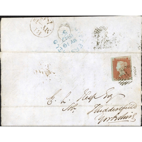 1759 - SKELETON DATESTAMPS GROUP (2); Range on annotated leaves inc. 17 May 1843 EL to Edinburgh with 