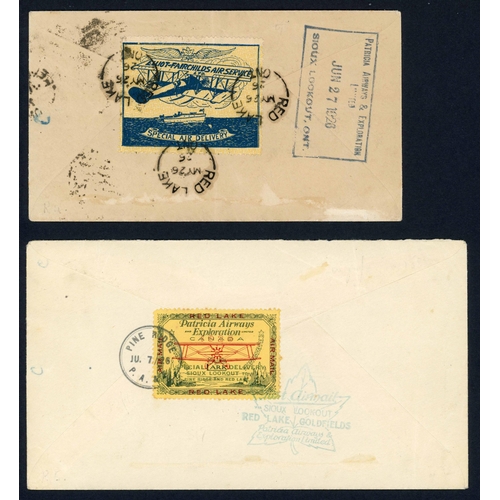 258 - AIRMAILS - PATRICIA AIRWAY & EXPLORATION LTD: 1926-27 interesting collection of envs. (7) inc. 20 Ma... 