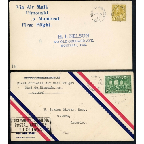 262 - AIRMAILS - ST LAWRENCE SEAWAY AIRMAIL SERVICE: 1927-32 collection of envs carried on the St Lawrence... 