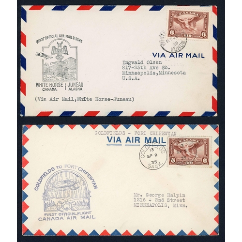 265 - AIRMAILS - FIRST FLIGHT COVERS: 1928-46  interesting group of mostly 1st flight envs. (45) with a go... 