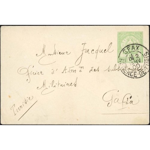 365 - TUNISIA MAIL GROUP; Small range inc. 1851 unpaid EL to Marseilles datelined at Tunis and with 