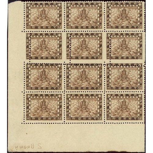 493 - 1907 PERKINS BACON ISSUE STUDY ON PAGES - inc. imperf. plate proofs 2p brown (single + block of four... 