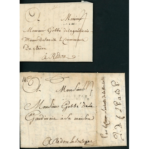 54 - ** HAITI/FRANCE (THE 7 YEARS WAR) - P.O.W. CORRESPONDENCE; Three ELs from the Gobbe Correspondence r... 