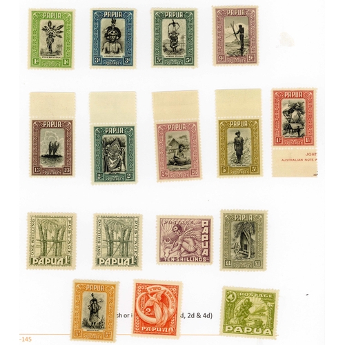 637 - 1932-40 PICTORIAL ISSUE: ½d to £1 mint, ½d with tiny thin, others fine. SG 130-145 £550. (16)