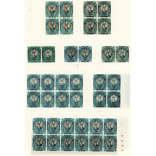 675 - 1926-48 ½d BLACK & GREEN SPRINGBOK - EXTENSIVE STUDY - Mint and used array neatly arranged in a file... 