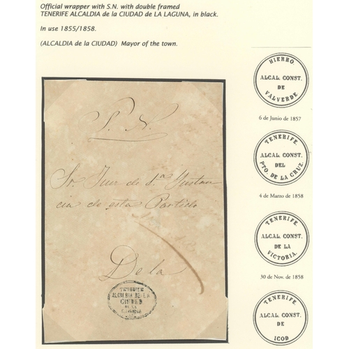 697 - 19th CENTURY TENERIFE OFFICIAL MAIL & 