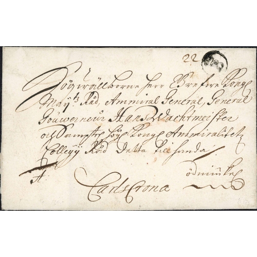 717 - 17/18th CENTURY MAIL; Range inc. 1620 EL from Nyköping, unsealed & possibly a copy letter, c.1691 E ... 