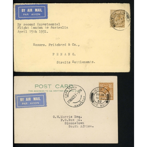 82 - IMPERIAL AIRWAYS - AN INTERESTING GROUP OF COVERS WITH SOME FIRST FLIGHTS: 1931-39 envs (25) and a c... 