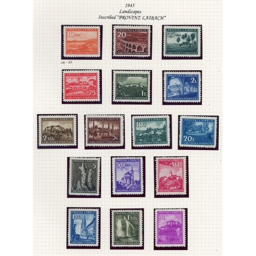 387 - WWII OCCUPATIONS: Two albums with a representative, mainly mint collections of occupied Albania, Boh... 