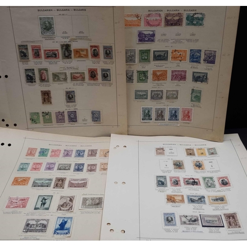 198 - EARLY TO MODERN, MINT & USED COLLECTIONS: Carton housing printed album leaves with many complete min... 