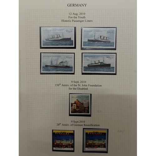 393 - MODERN MINT COLLECTION, 2002-2018: Exclusively mint, euro-denominated collection in 4 binders. Appea... 