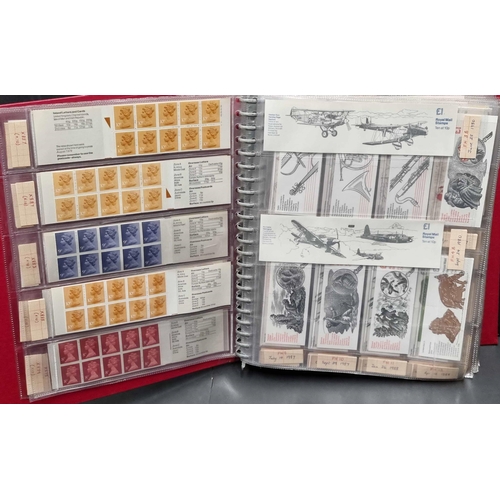 1340 - DECIMAL FOLDED BOOKLETS: Two binders with the 1970s-90s comprehensive collection of mainly folded (i... 