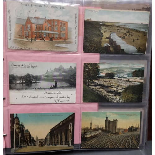 136 - PRE WWII LONDON & OTHER COUNTIES: Two very large well-filled 6-up postcard albums containing a varie... 