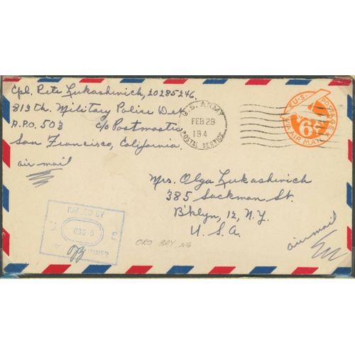 646 - 1932-90 POLICE RELATED MAIL COLLECTION: Display entitled 