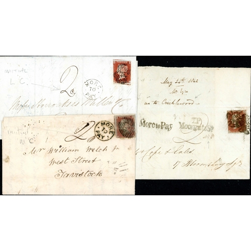 1086 - 1842-54 GROUP OF COVERS - good range inc. 1842-48 trio ex London each with 