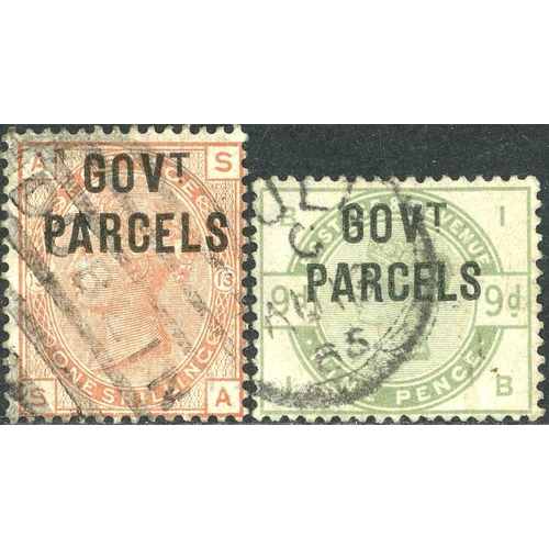 1523 - ARMY OFFICIAL & GOVT. PARCELS GROUP - Army KEVII mint inc. 1d red (3, inc. one with unlisted 'OFFICI... 