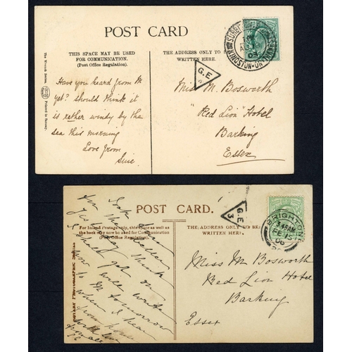 1553 - THE EXCEPTIONAL COLLECTION OF POSTCARDS & COVERS WITH A WIDE RANGE OF CANCELLATIONS AND HANDSTAMPS i... 