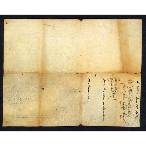 1663 - 1606 & 1616 RYSSHOLME (RUSHOLME) CORRESPONDENCE: Two very small notes addressed to 