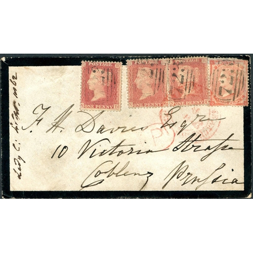 915 - 1841-80 MIXED RANGE OF COVERS IN A SMALL BOX - inc. 1844 EL to Kelso with 1d red mostly v large marg... 