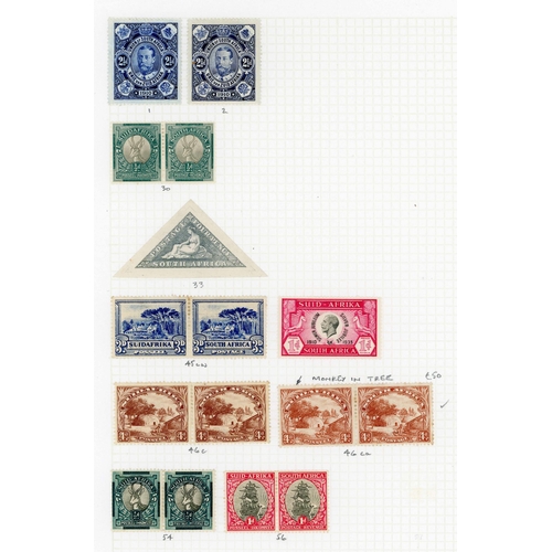48 - QV TO KGVI MINT COLLECTION ON ALBUM LEAVES: An A-Z, exclusively mint collection, with strength in KG... 