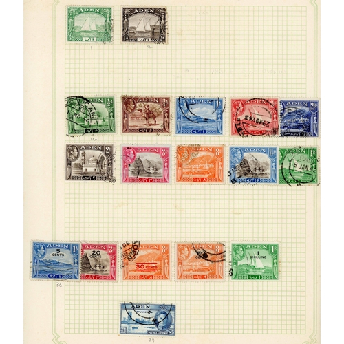 49 - KGVI USED COLLECTION ON ALBUM LEAVES: A-Z used ranges, mostly part sets and singles. Cat. c.£1,495 (... 