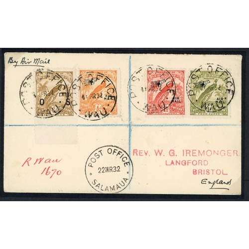 504 - 1932-55 PAPUA & PAPUA NEW GUINEA FLIGHTS ETC: The interesting selection of flown covers (16) and a l... 