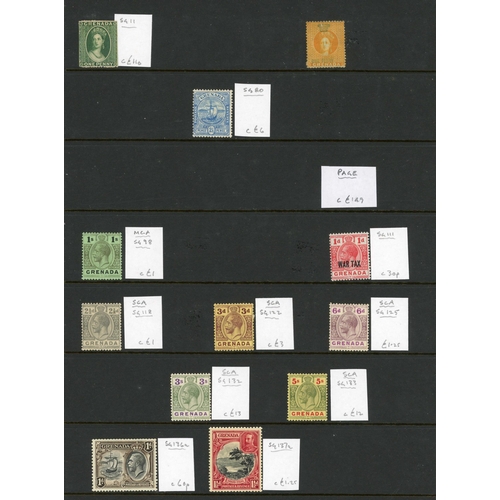 63 - BRITISH WEST INDIES QV TO KGV MINT COLLECTION: 20 stock sheets with the exclusively mint selection o... 