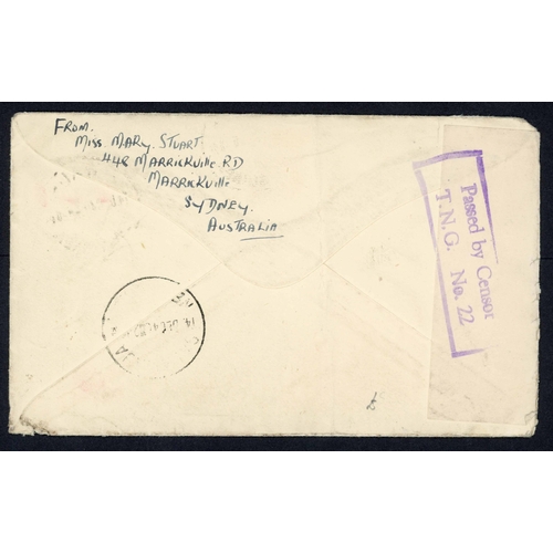 795 - 1933-57 POSTAL HISTORY INC. MILITARY:The group of envs (22) with a good group of censored items inc.... 