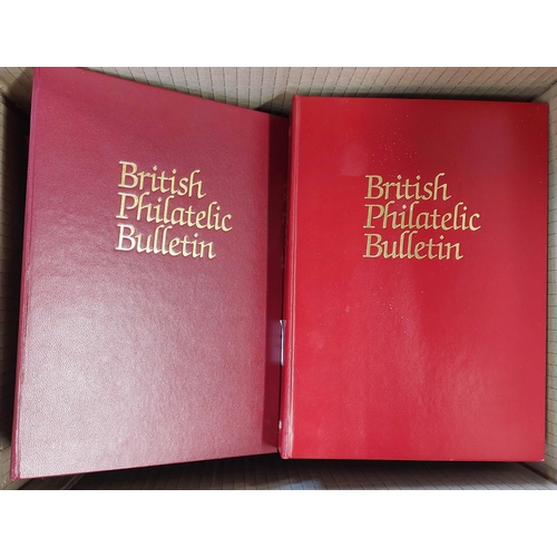 357 - BRITISH PHILATELIC BULLETIN: from no. 3 to no. 28 in Bulletin binders, nos. 28-39 hardbound, 39-50 i... 